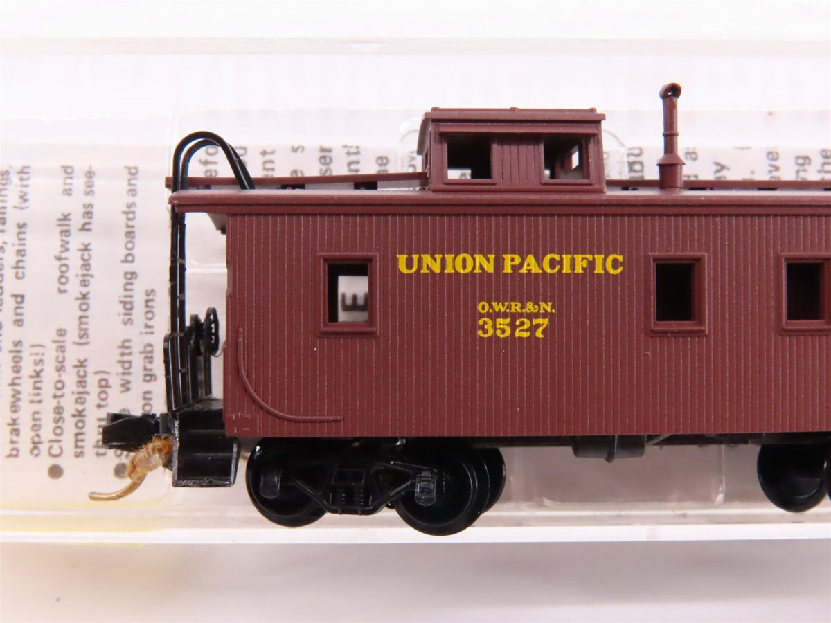 N Kadee Micro-Trains MTL 50010 UP / OWR&amp;N 34&#39; Offset Cupola Wood Caboose #3527