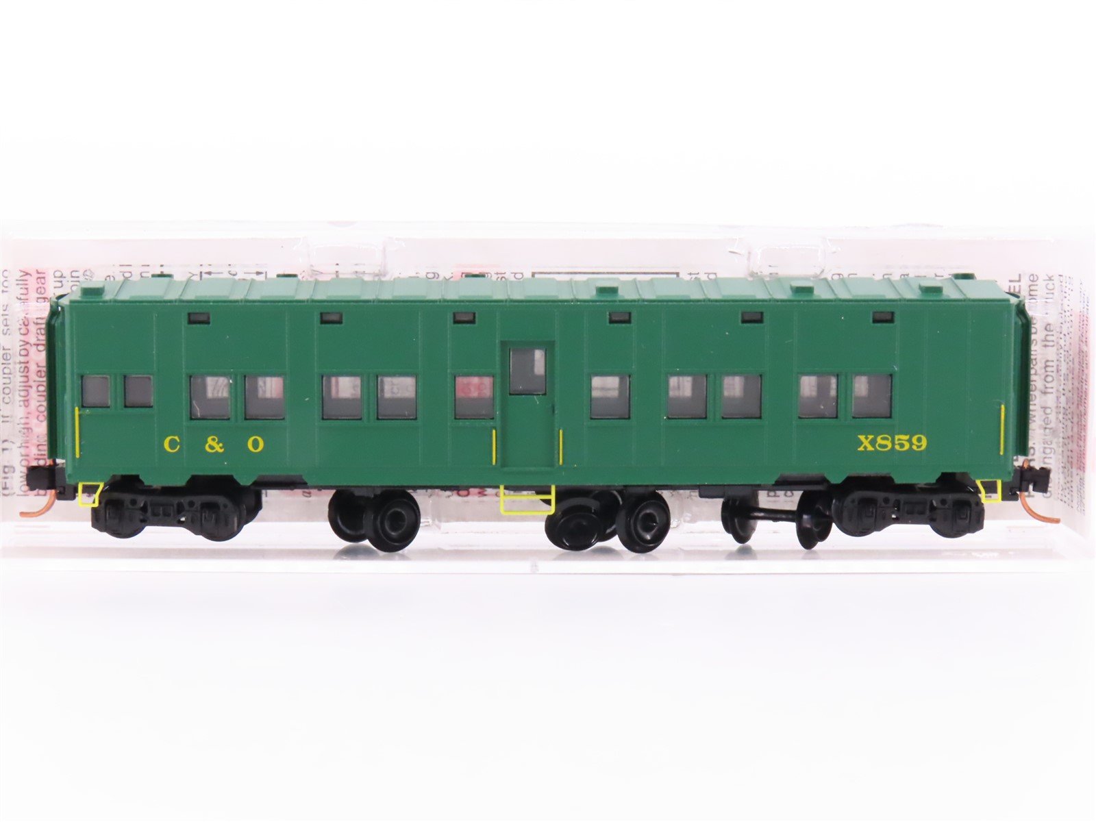 N Scale Micro-Trains MTL 116030.1 C&O Railway 50' Troop Sleeper Car #X859