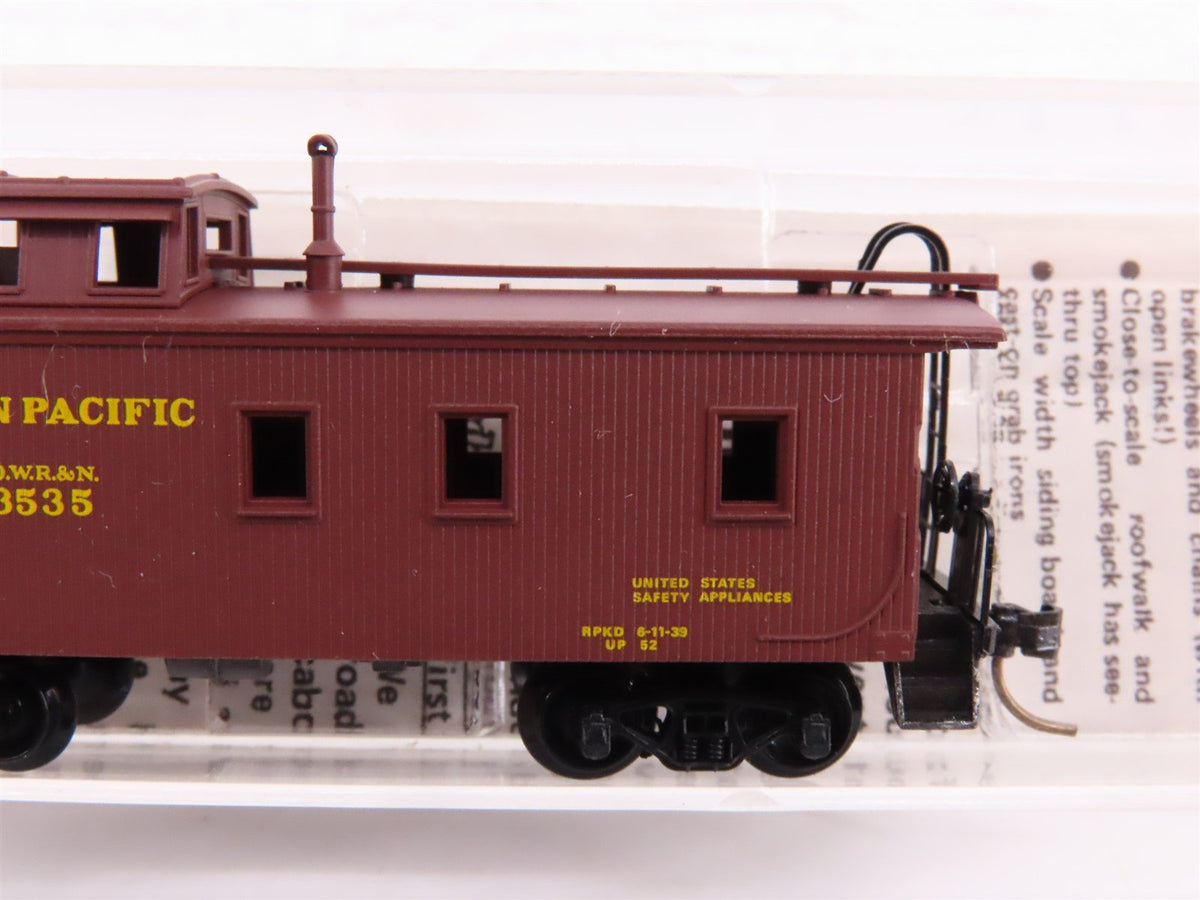 N Kadee Micro-Trains MTL 50010 UP / OWR&amp;N 34&#39; Offset Cupola Wood Caboose #3535