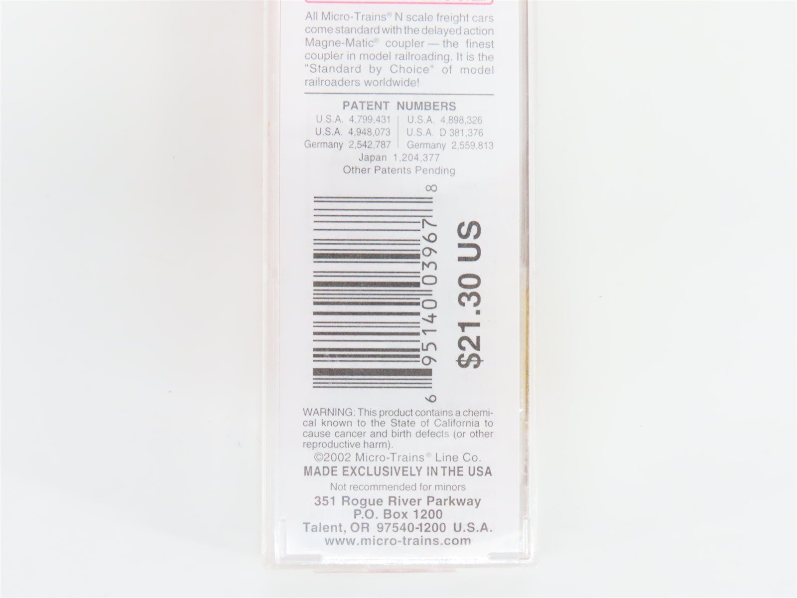 N Scale Micro-Trains MTL 20626 PSX Pullman Standard 40' Single Door Box Car #1