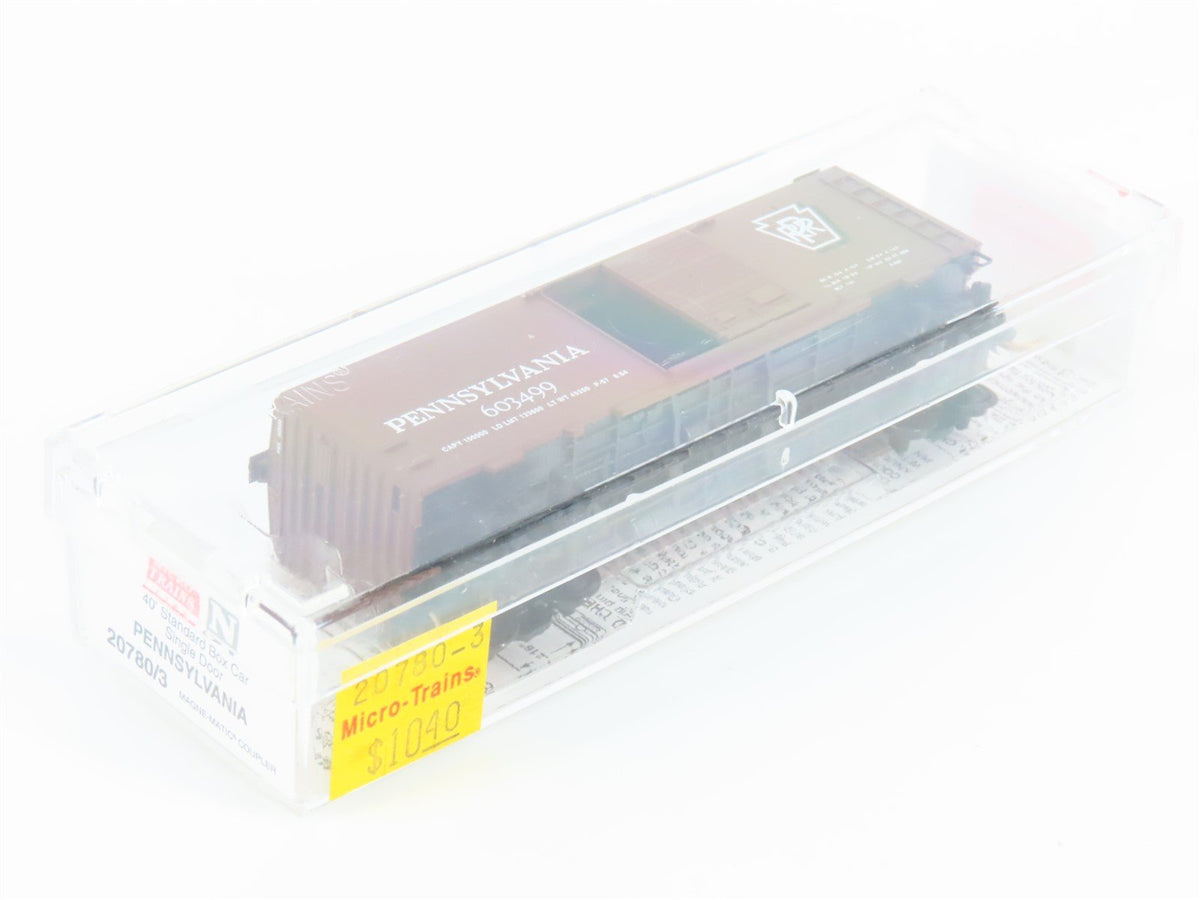 N Scale Micro-Trains MTL 20780/3 PRR Pennsylvania Railroad 40&#39; Box Car #603499
