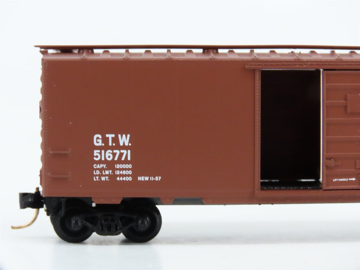 N Scale Micro-Trains MTL 20010 GTW Grand Trunk Western 40&#39; Box Car #516771