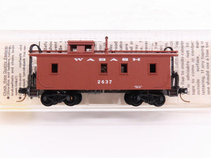 N Kadee Micro-Trains MTL 50150 WAB Wabash 34' Offset Cupola Wood Caboose #2637