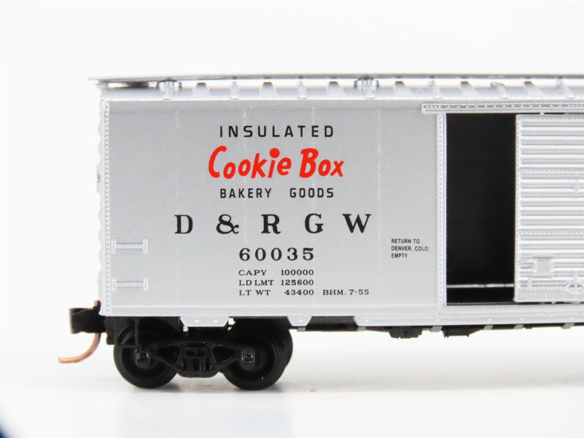 N Scale Micro-Trains MTL 20110 D&amp;RGW Rio Grande Cookie Box 40&#39; Box Car #60035