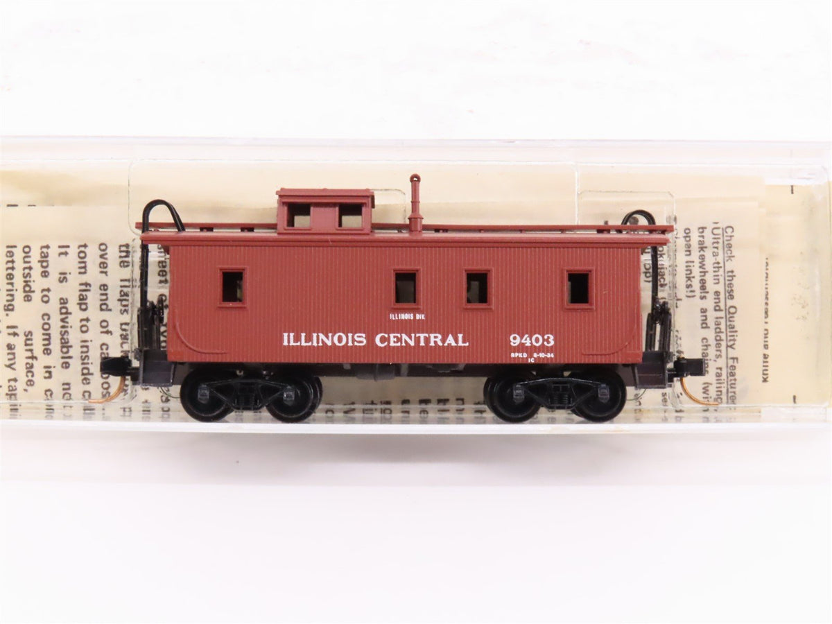 N Kadee Micro-Trains MTL 50030 IC Illinois Central Offset Cupola Caboose #9403