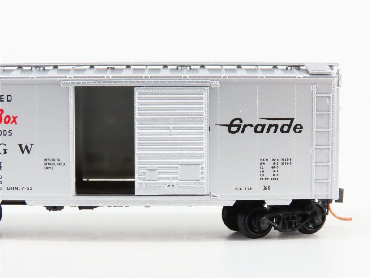 N Scale Micro-Trains MTL 20110 D&amp;RGW Rio Grande Cookie Box 40&#39; Box Car #60034