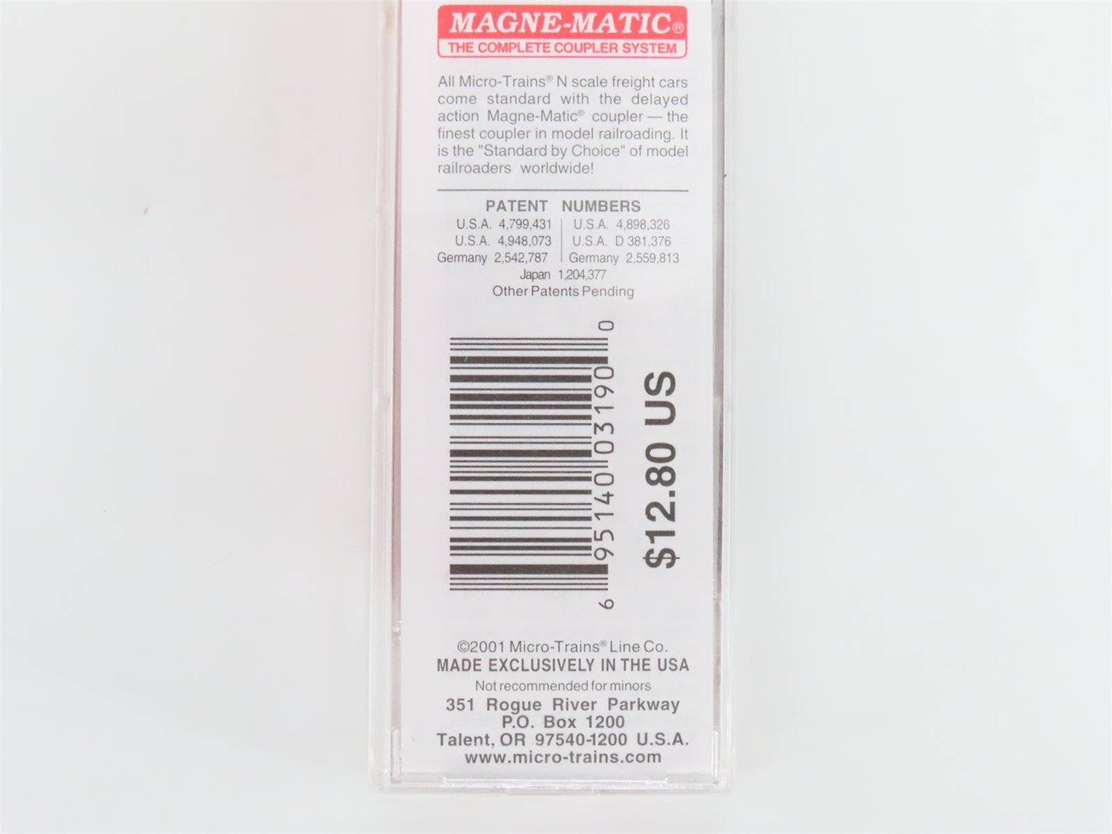 N Scale Micro-Trains MTL 20170 CB&Q Burlington Route 40' Box Car #62944