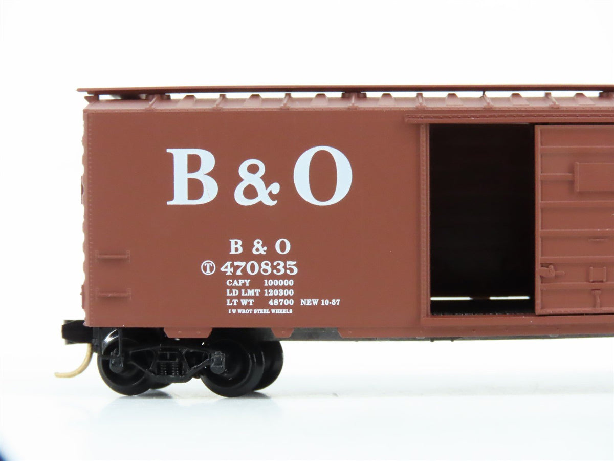 N Scale Micro-Trains MTL 20346/3 B&amp;O Baltimore &amp; Ohio 40&#39; Box Car #470835