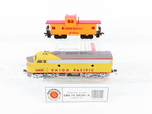 HO Scale Bachmann 61600 UP Union Pacific F9A Diesel Locomotive #1468 w/ Caboose