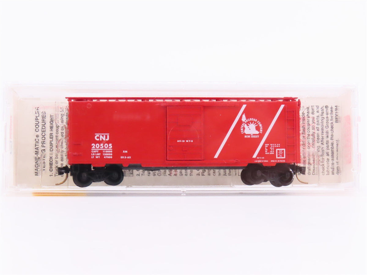 N Scale Micro-Trains MTL 20196 CNJ Jersey Central 40&#39; Single Door Box Car #20505