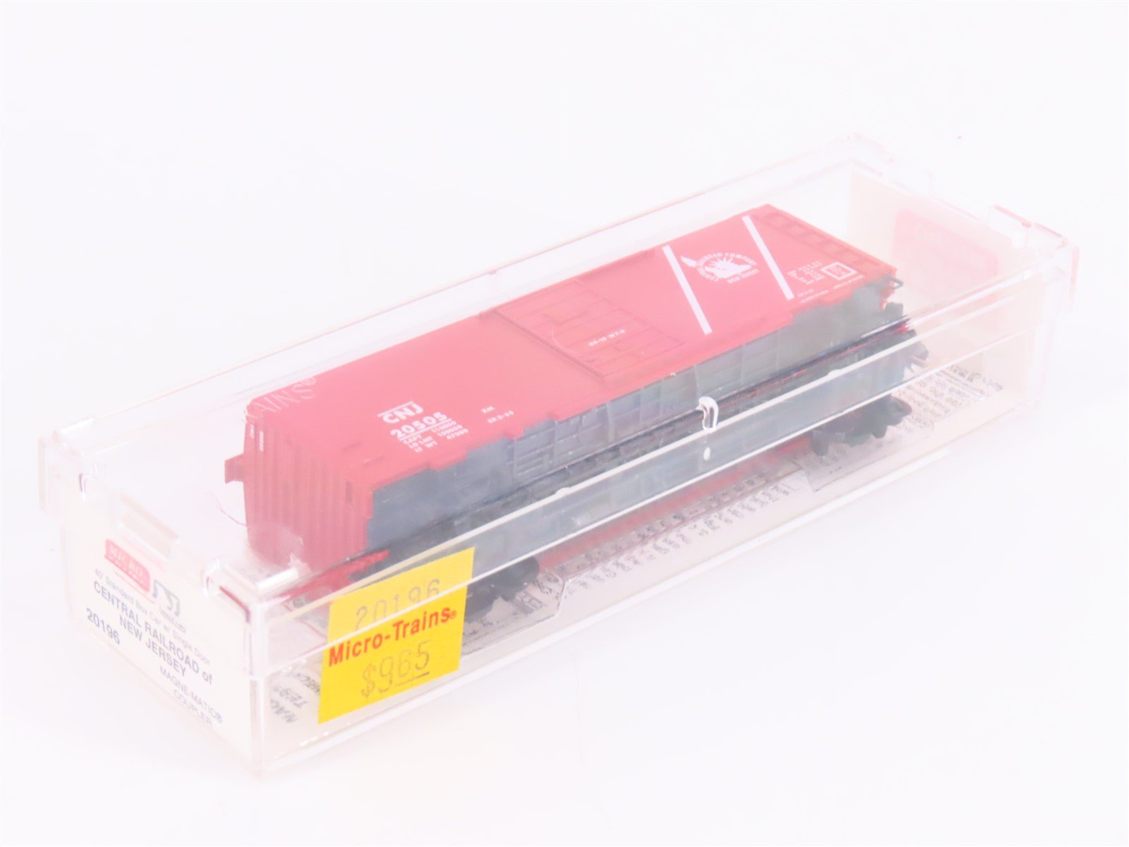 N Scale Micro-Trains MTL 20196 CNJ Jersey Central 40' Single Door Box Car #20505