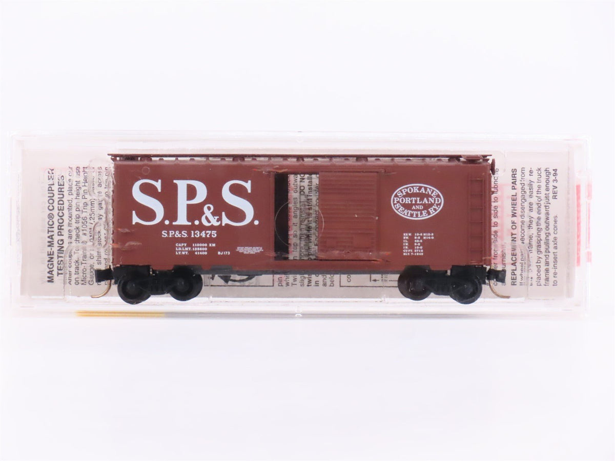 N Scale Micro-Trains MTL 20246 SP&amp;S Spokane Portland &amp; Seattle 40&#39; Box Car 13475