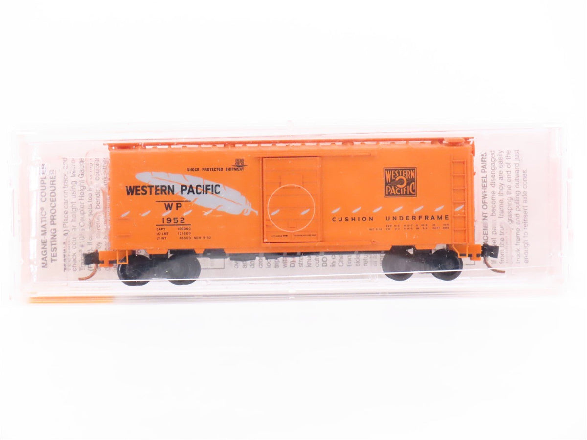 N Scale Micro-Trains MTL 20506 WP Western Pacific Feather 40&#39; Box Car #1952