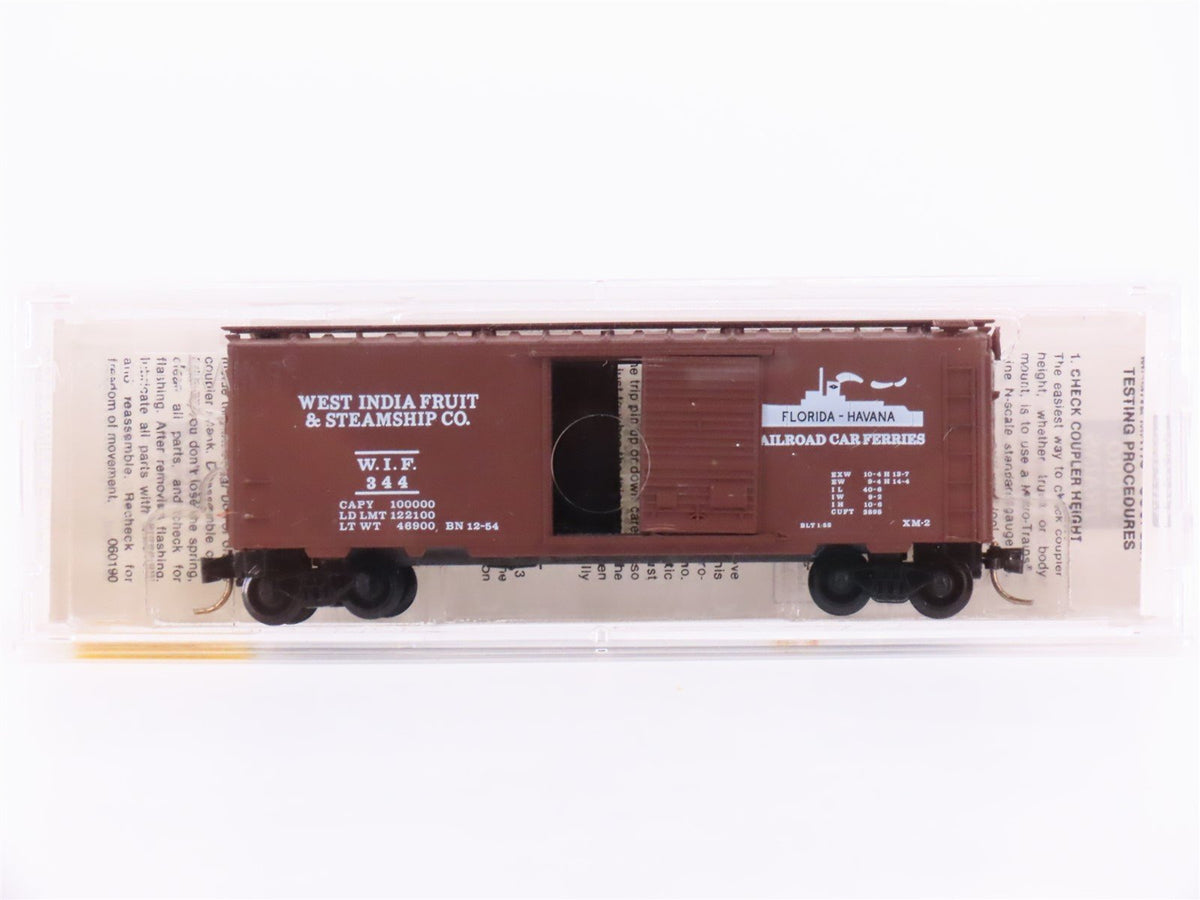 N Scale Micro-Trains MTL 20106 WIF West India Fruit 40&#39; Single Door Box Car #344