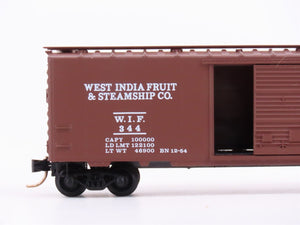 N Scale Micro-Trains MTL 20106 WIF West India Fruit 40' Single Door Box Car #344