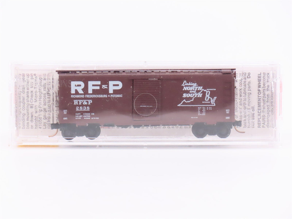 N Micro-Trains MTL 20516 RFP Richmond Fredericksburg &amp; Potomac Box Car #2838