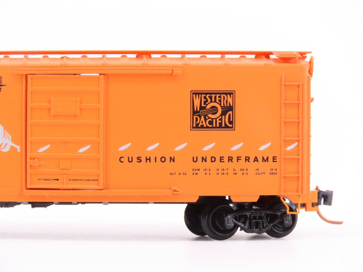 N Scale Micro-Trains MTL 20506 WP Western Pacific Feather 40&#39; Box Car #1953