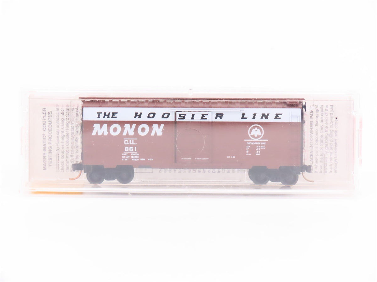 N Micro-Trains MTL 20486 CIL Monon &quot;Hoosier Line&quot; 40&#39; Single Door Box Car #861