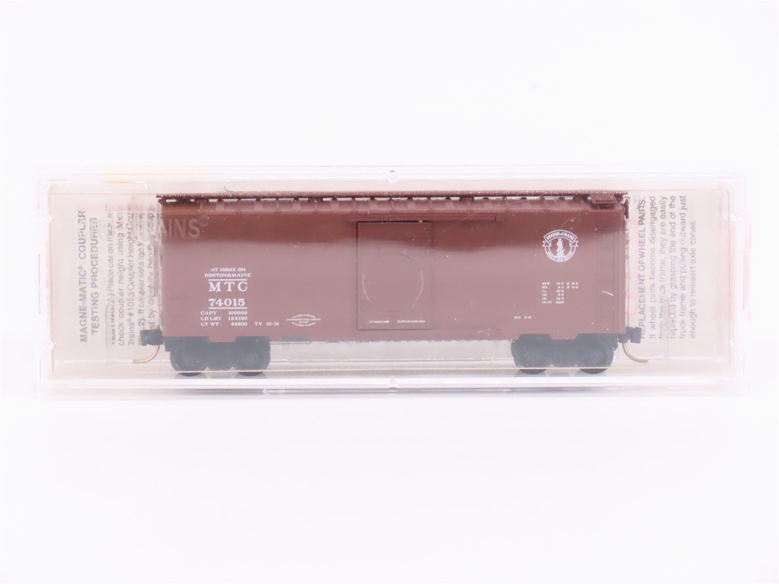 N Scale Micro-Trains MTL 20426 MTC Mystic Terminal Company 40' Box Car #74015
