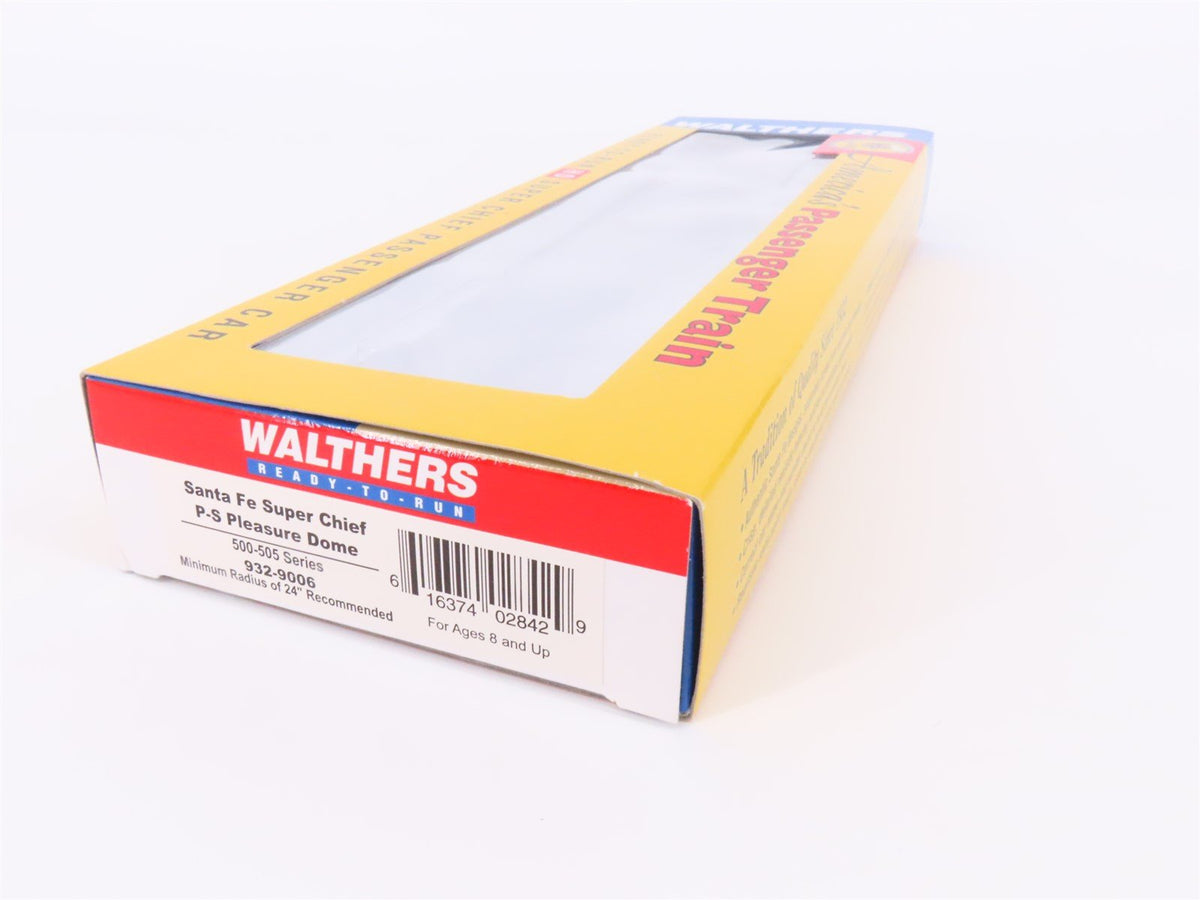 HO Scale Walthers RTR 932-9006 ATSF Santa Fe P-S Pleasure Dome Passenger Car