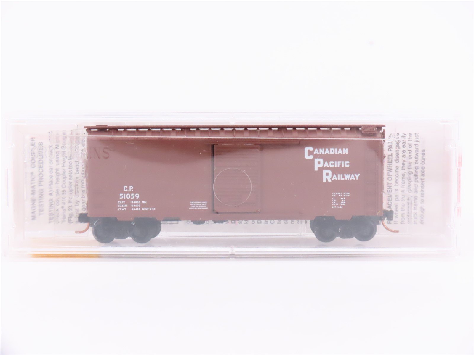 N Scale Micro-Trains MTL 20436/2 CP Canadian Pacific Railway 40' Box Car #51059