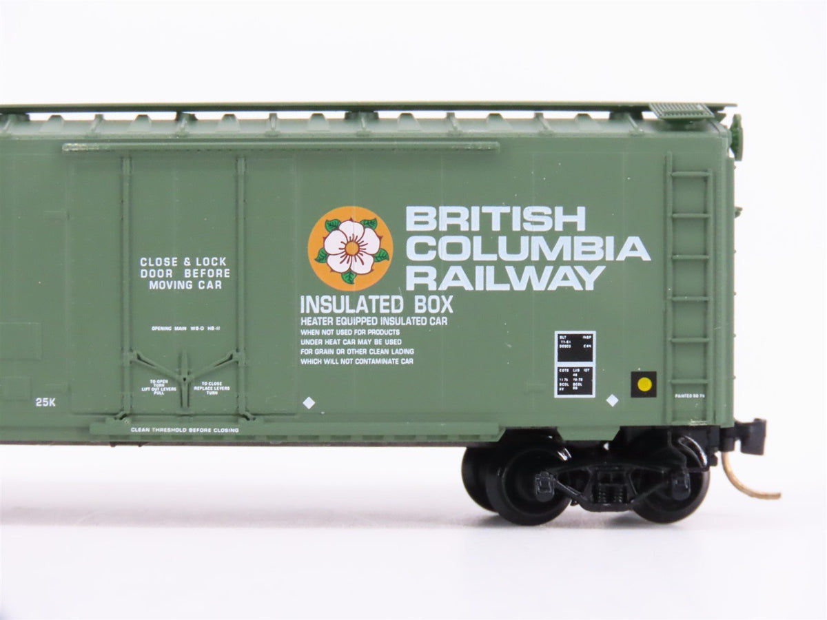 N Scale Micro-Trains MTL 21230 BCOL British Columbia Railway 40&#39; Box Car #8004