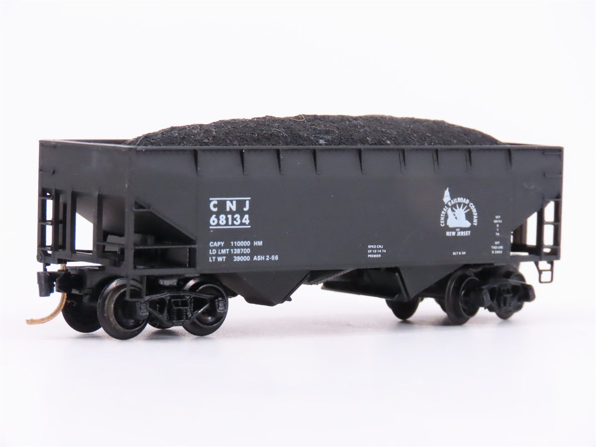 N Scale Kadee Micro-Trains MTL 55210 CNJ Jersey Central 2-Bay 33&#39; Hopper #68134