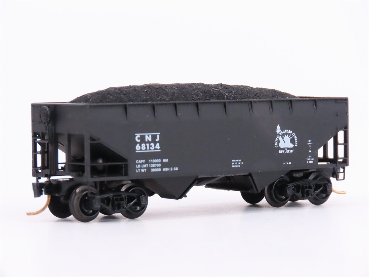 N Scale Kadee Micro-Trains MTL 55210 CNJ Jersey Central 2-Bay 33&#39; Hopper #68134