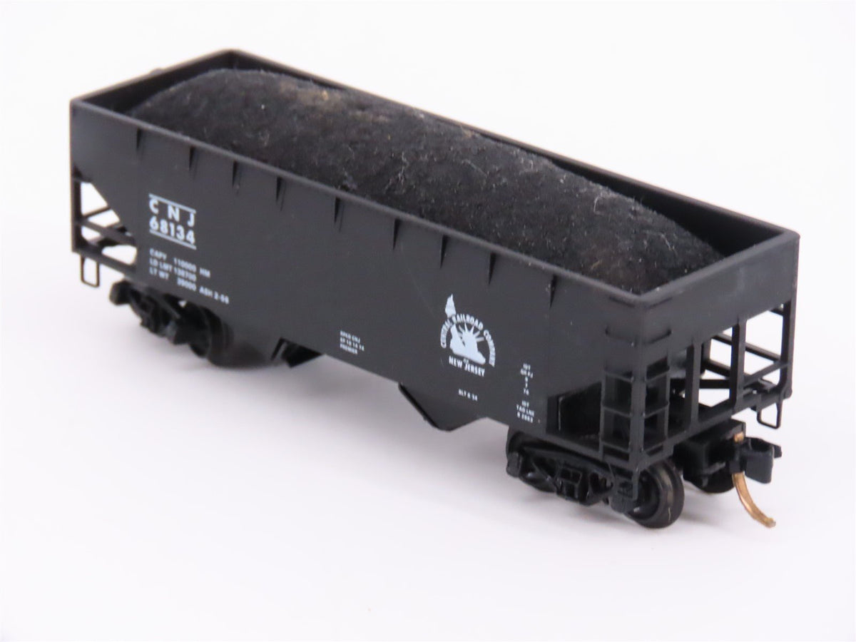 N Scale Kadee Micro-Trains MTL 55210 CNJ Jersey Central 2-Bay 33&#39; Hopper #68134