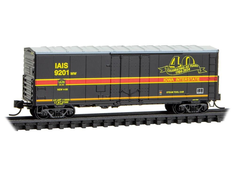 N Micro-Trains MTL 07400500 IAIS Iowa Interstate 40th Anniversary 40&#39; Box Car