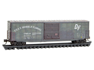 N Micro-Trains MTL 98305082 GM&O 50' Box Cars 2-Pack - Weathered & Graffiti