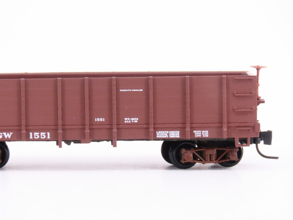 Nn3 Scale Micro-Trains MTL 15203 D&amp;RGW Denver &amp; Rio Grande Western Gondola #1551