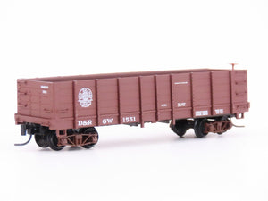 Nn3 Scale Micro-Trains MTL 15203 D&RGW Denver & Rio Grande Western Gondola #1551