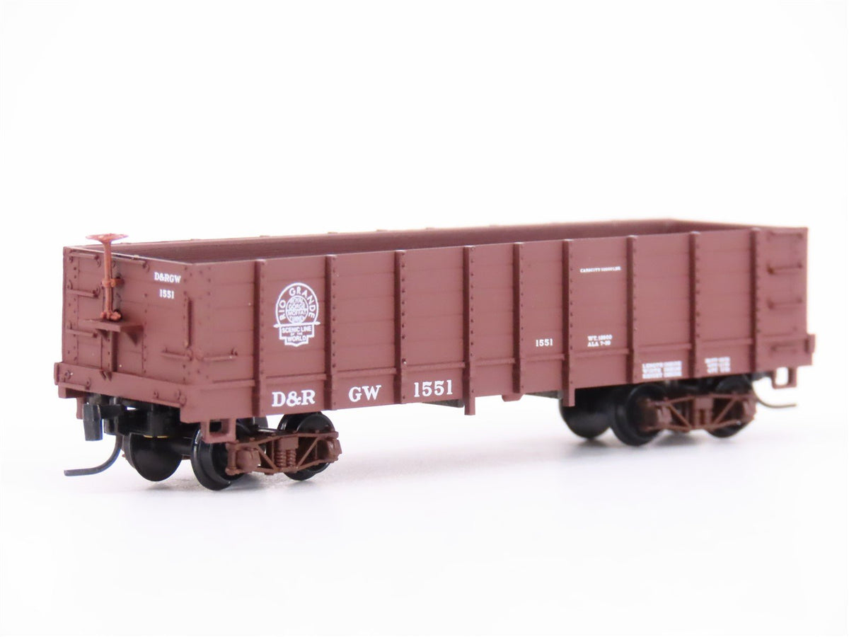 Nn3 Scale Micro-Trains MTL 15203 D&amp;RGW Denver &amp; Rio Grande Western Gondola #1551