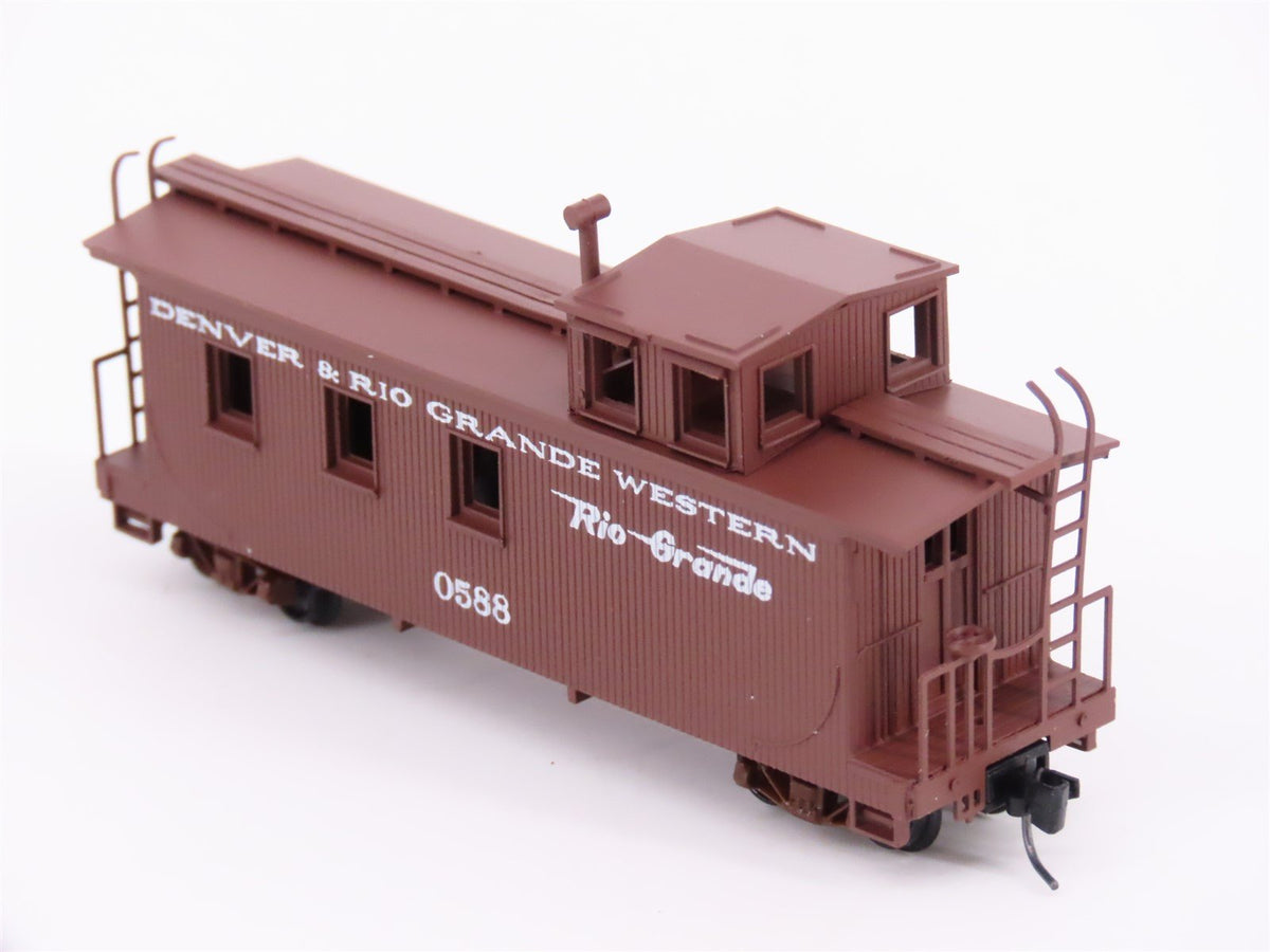 Nn3 Scale Micro-Trains MTL 15701 D&amp;RGW Denver &amp; Rio Grande Western Caboose #0588