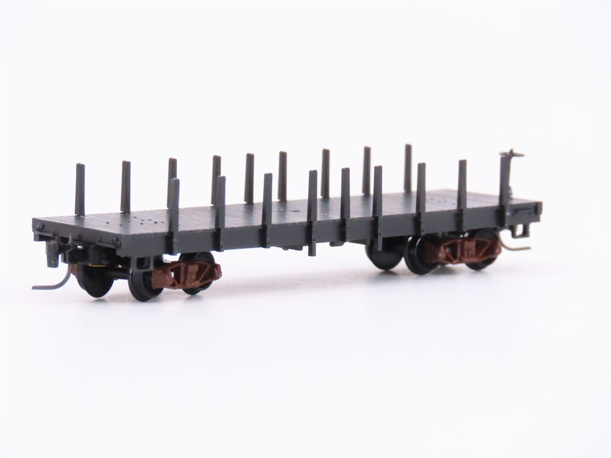 Nn3 Scale Micro-Trains MTL 15300 Undecorated Flat Car w/ Stakes