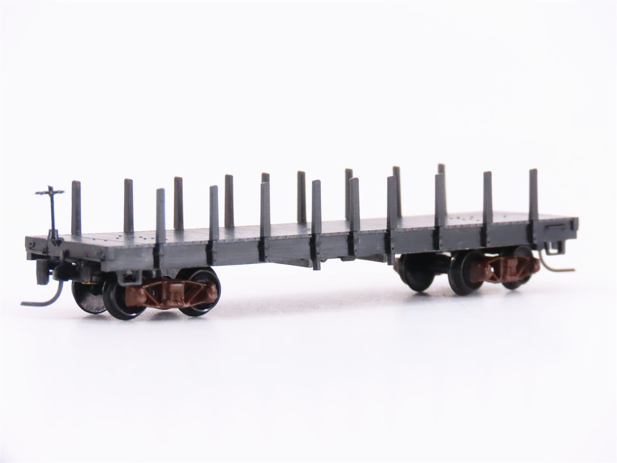 Nn3 Scale Micro-Trains MTL 15300 Undecorated Flat Car w/ Stakes