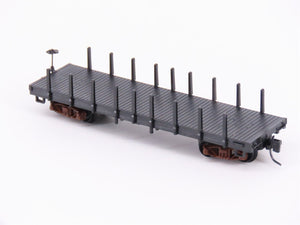 Nn3 Scale Micro-Trains MTL 15300 Undecorated Flat Car w/ Stakes