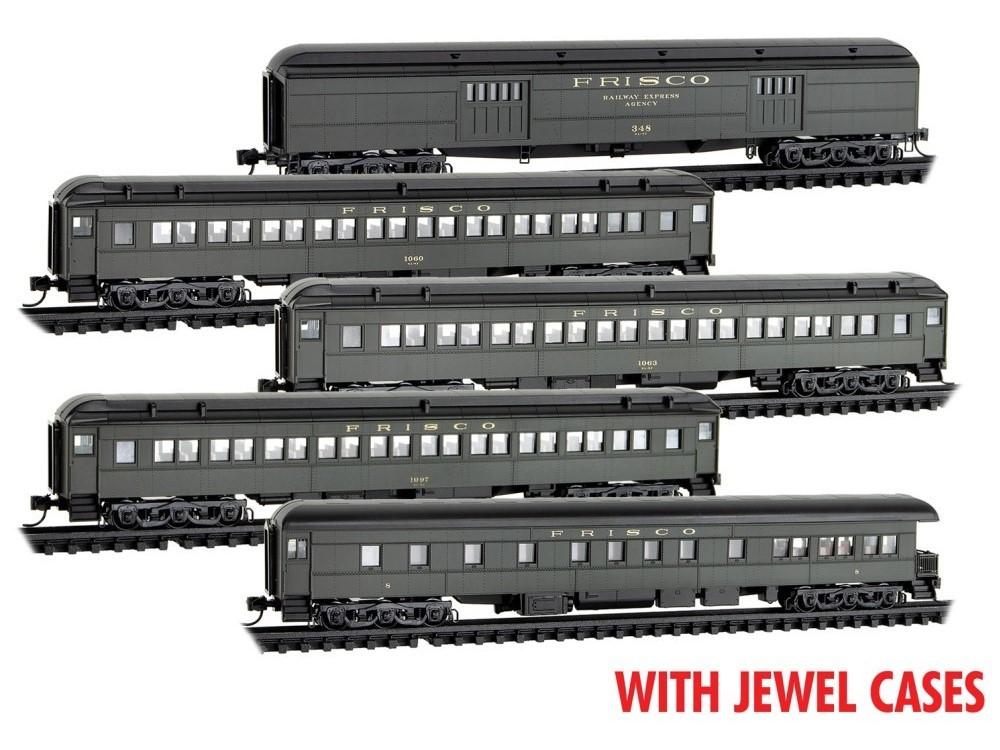 N Scale Micro-Trains MTL 98302255 SLSF Frisco Heavyweight Passenger Cars 5-Pack