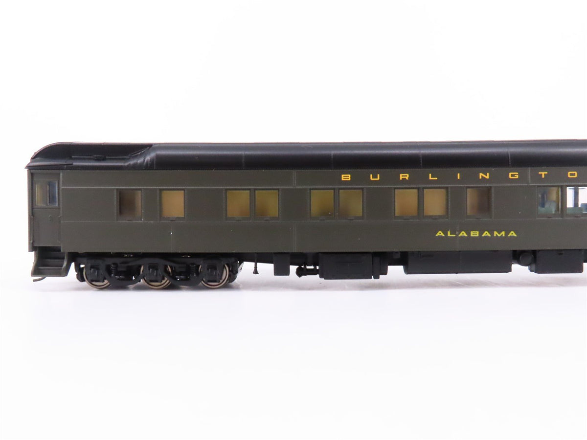 HO Walthers Classic 932-10453 CBQ HW Solarium-Obs Passenger Car &quot;Alabama&quot;