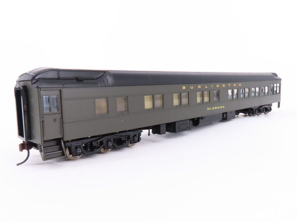 HO Walthers Classic 932-10453 CBQ HW Solarium-Obs Passenger Car &quot;Alabama&quot;