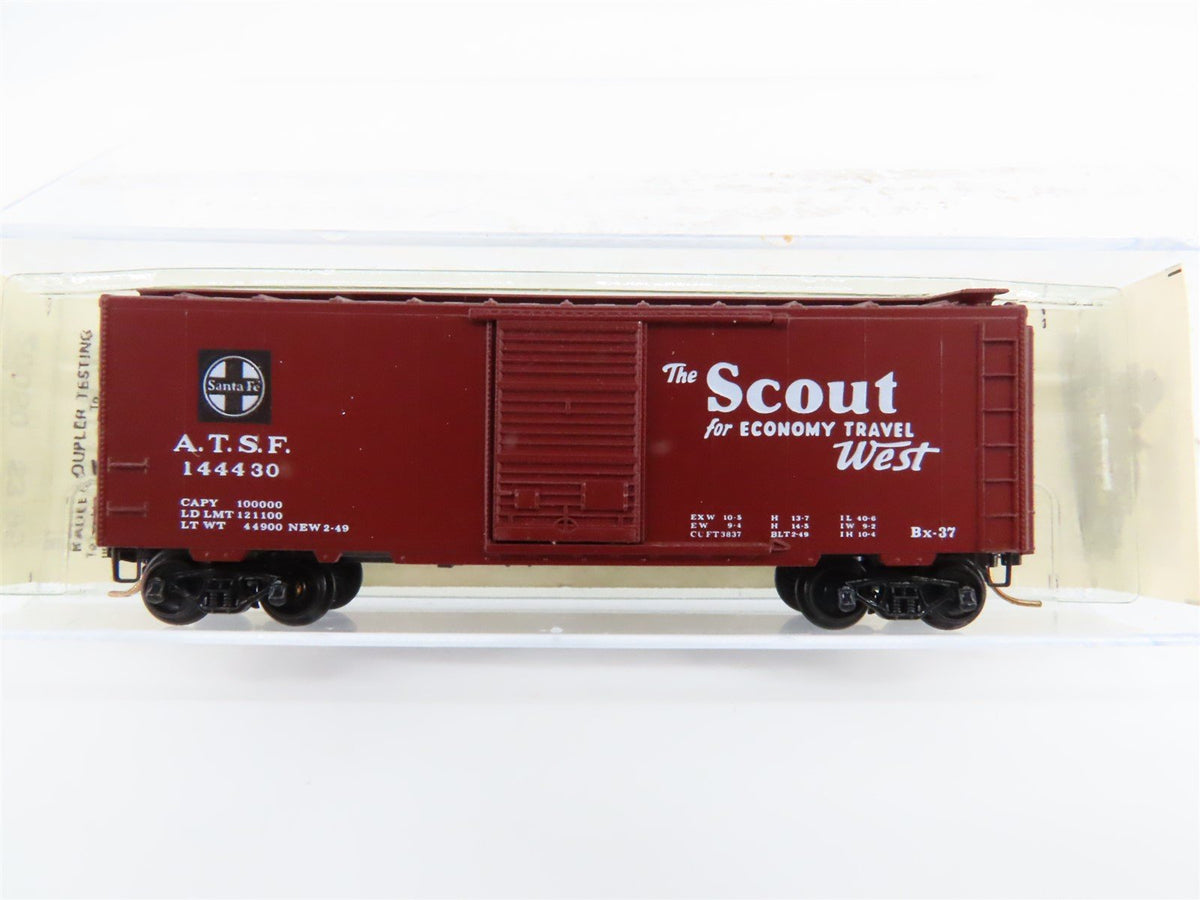 N Scale Kadee Micro-Trains MTL 20050 ATSF Santa Fe Scout 40&#39; Box Car #144430