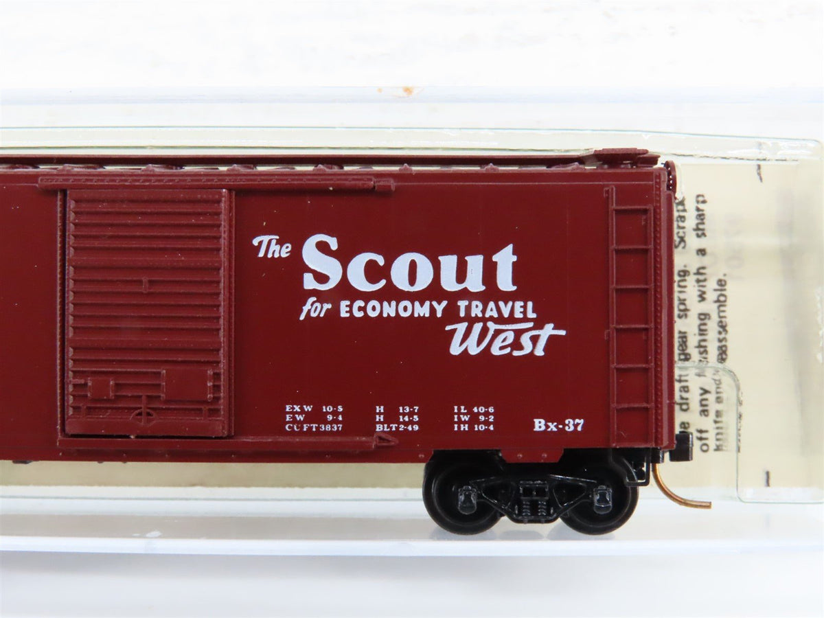 N Scale Kadee Micro-Trains MTL 20050 ATSF Santa Fe Scout 40&#39; Box Car #144430