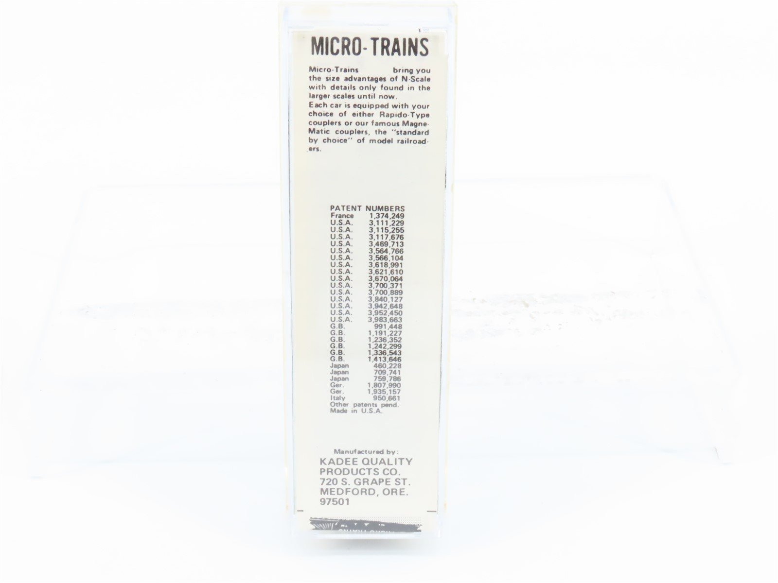 N Scale Kadee Micro-Trains MTL 20020 ATSF Santa Fe Super Chief Box Car #144537