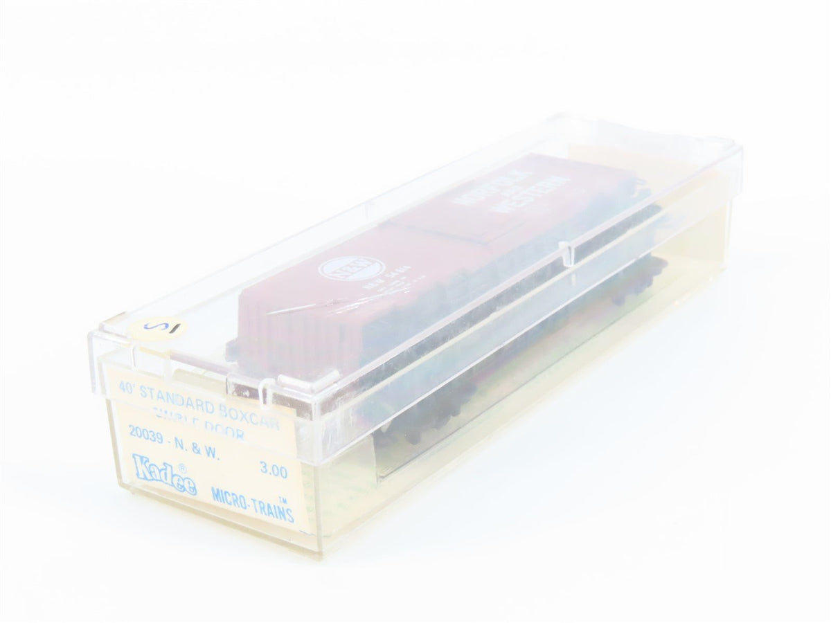 N Scale Kadee Micro-Trains MTL 20039 N&amp;W Railroad 40&#39; Box Car #54614 Blue Label