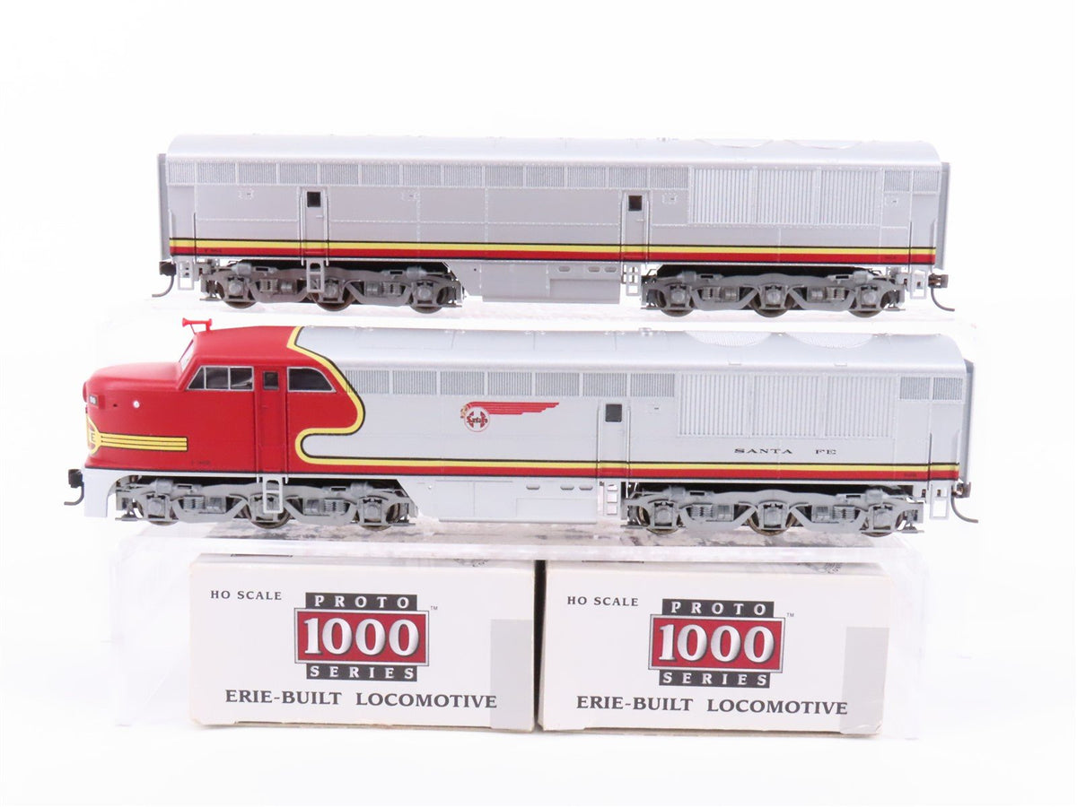 HO Scale Proto 1000 ATSF Santa Fe &quot;Warbonnet&quot; Erie-Built A&amp;B Diesel Set #90B/90A