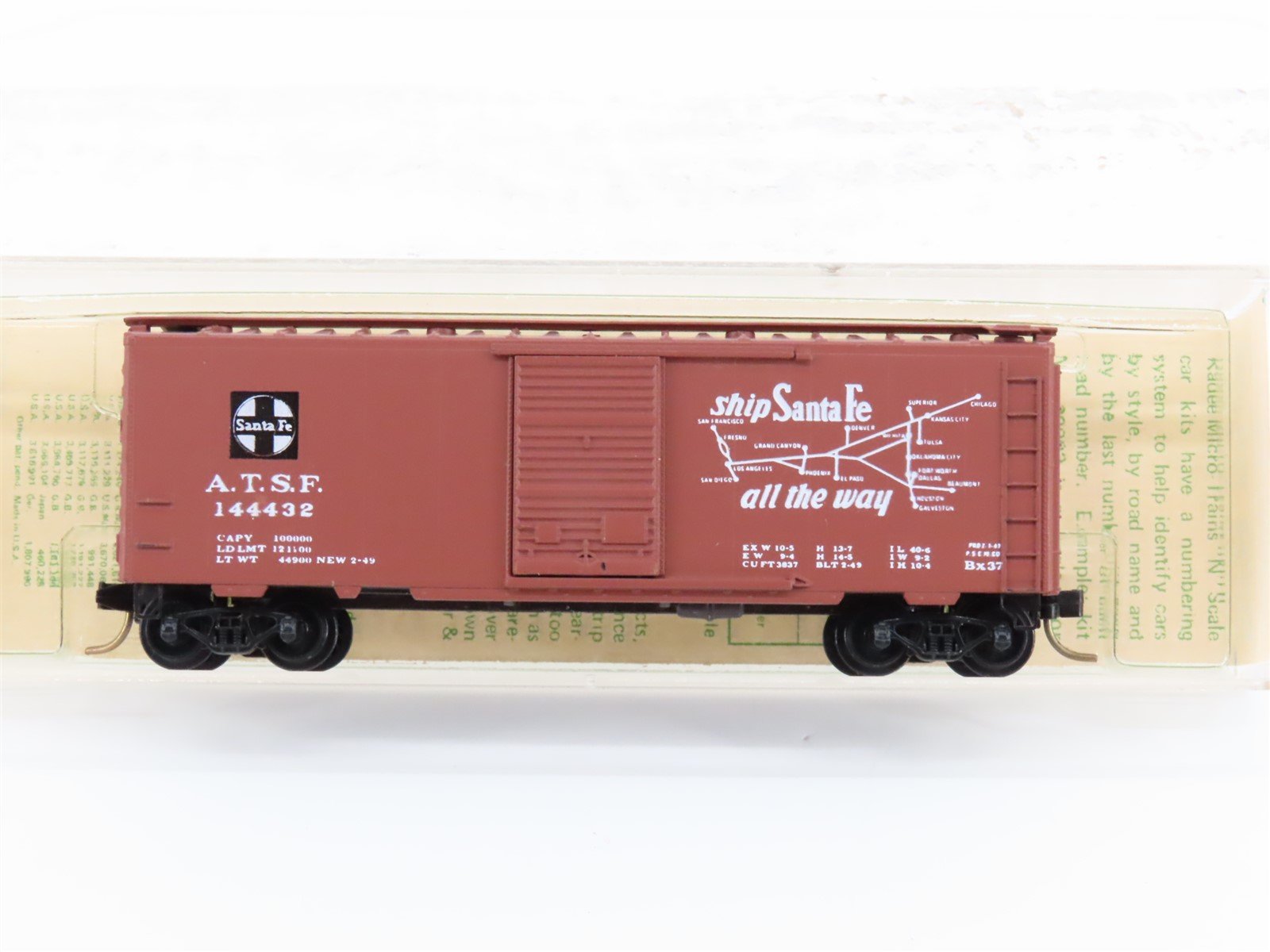 N Kadee Micro-Trains MTL 20072 ATSF Grand Canyon Box Car #144432 - Blue Label