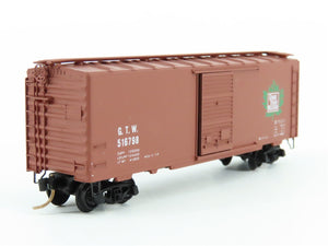 N Scale Kadee Micro-Trains MTL 20018 GTW Railroad 40' Box Car #516798 Blue Label