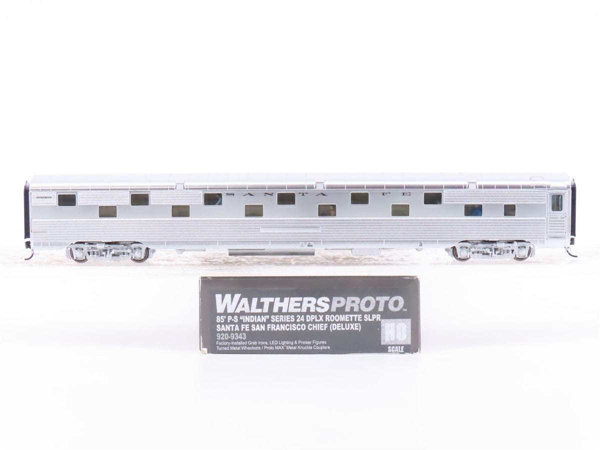 HO Walthers Proto 920-9343 ATSF Santa Fe 85&#39; P-S 24 Dplx Sleeper Passenger Car