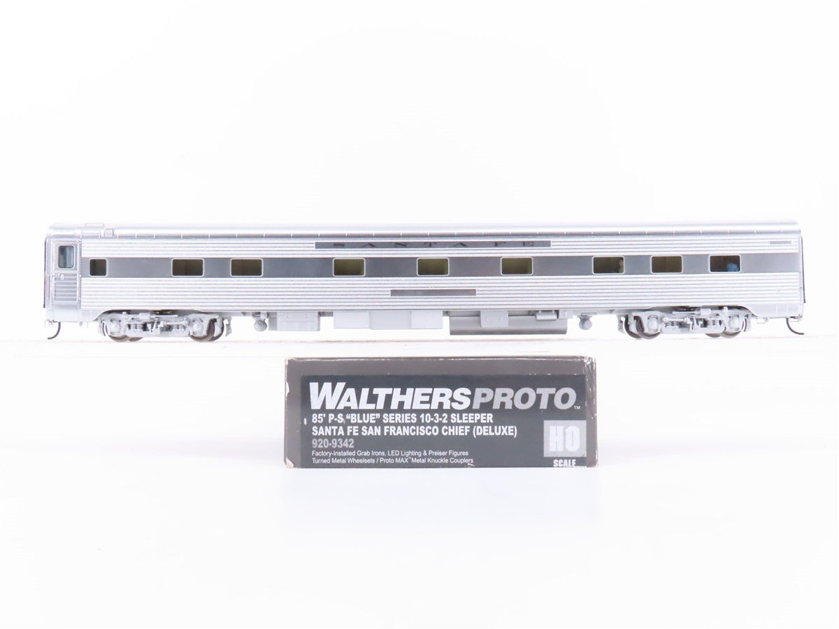 HO Walthers Proto 920-9342 ATSF Santa Fe 85&#39; P-S 10-3-2 Sleeper Passenger Car